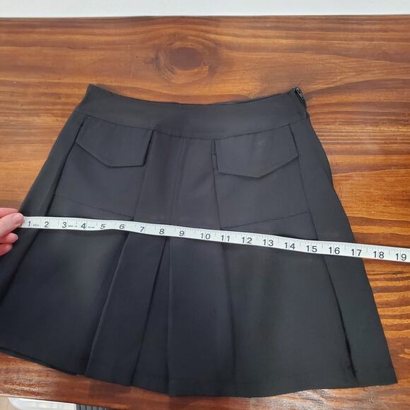 Current Mood Pleated Mini Skirt Black XS Goth Anime Dark Academia Dolls Kill - Picture 7 of 11